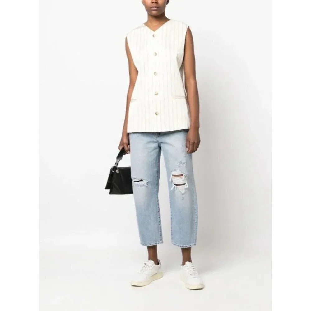 NWT Levi's: Made & Crafted Ripped-Detail Cropped Jeans-sz 32